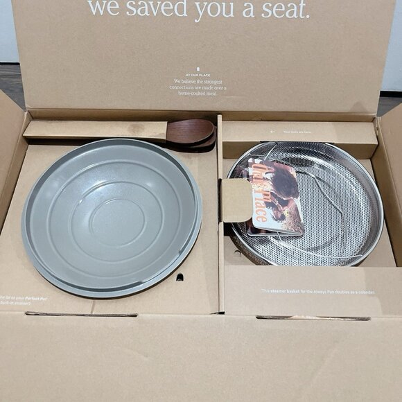 Our Place 13pc nonstick Always Pan Perfect Pot Cookware Set Cream - Limited -NEW - Picture 7 of 8